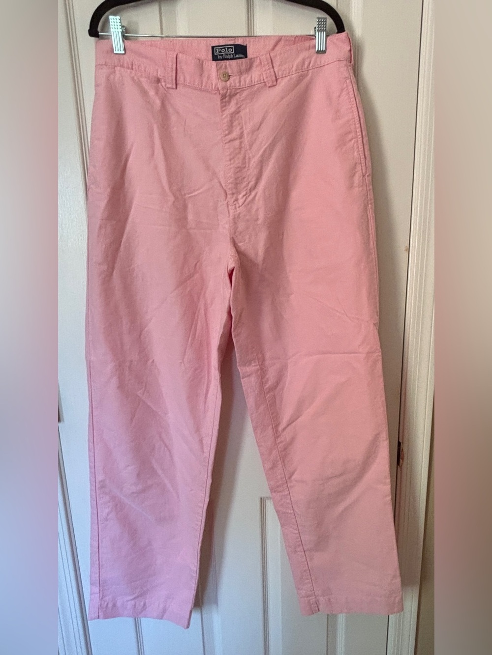 Polo Ralph Lauren Pink 100% Cotton Philip Pant ~ Women’s 34 x 32 ~ Retro